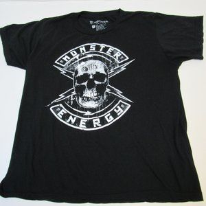 Men's Energy Drink T-Shirt With Skull Large